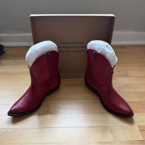 Lucky Brand Limited Edition Chantal Cowgirl Red Booties